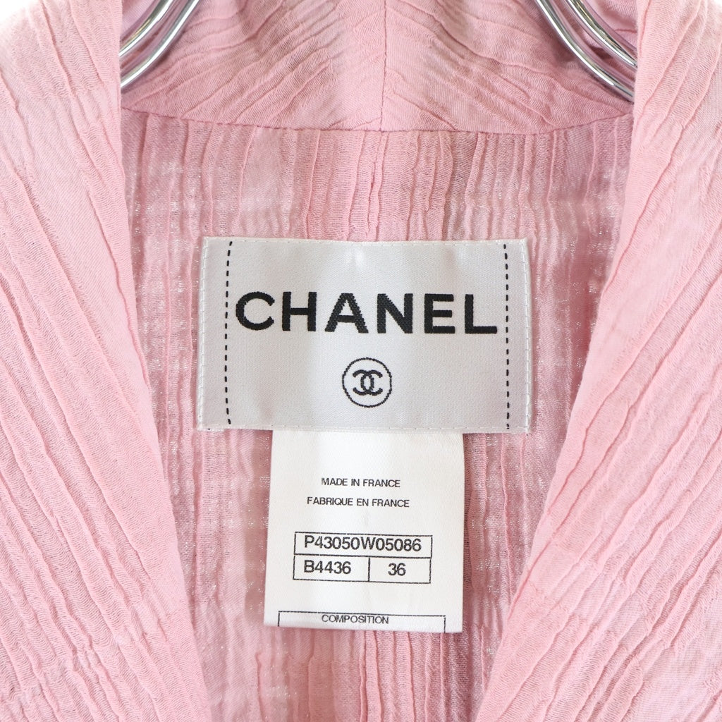 CHANEL(シャネル) バイカラーツイードジャケット ピンク×ブラック P43050W05086 レディース