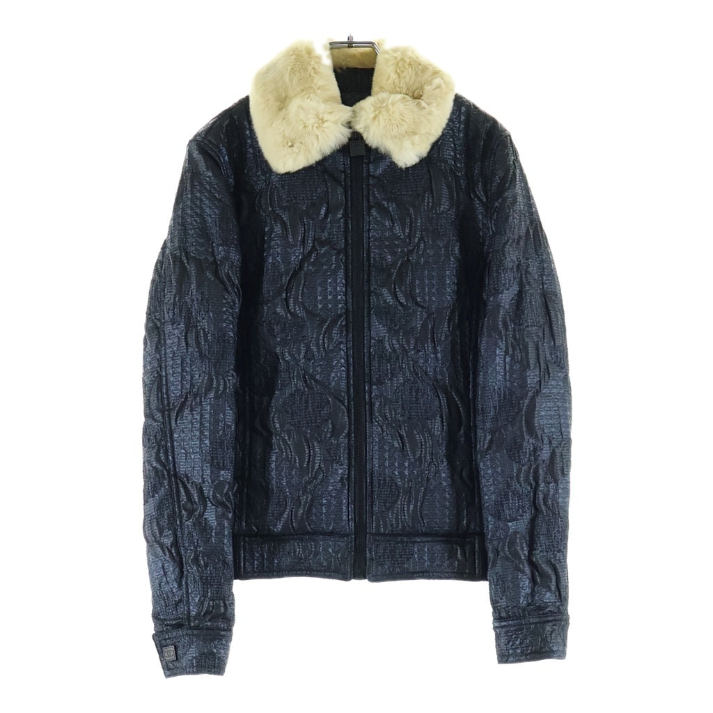 CHANEL(シャネル) スポーツライン ファー ジップアップ ジャケット ネイビー ポリエステル 08A レディース