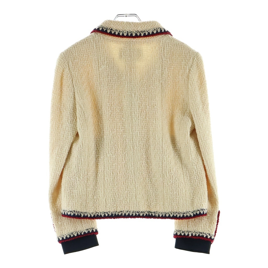 CHANEL(シャネル) ツイード ジャケット アウター 06A カメリア アイボリー P28981 レディース