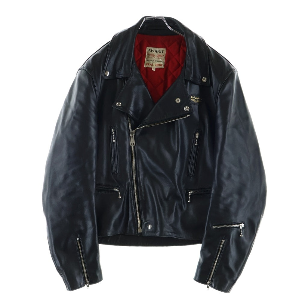 Lewis Leathers(ルイスレザー) LIGHTNING REAL HIDE ライトニング リアルハイド レザー ダブル ライダースジャケット ブラック 402