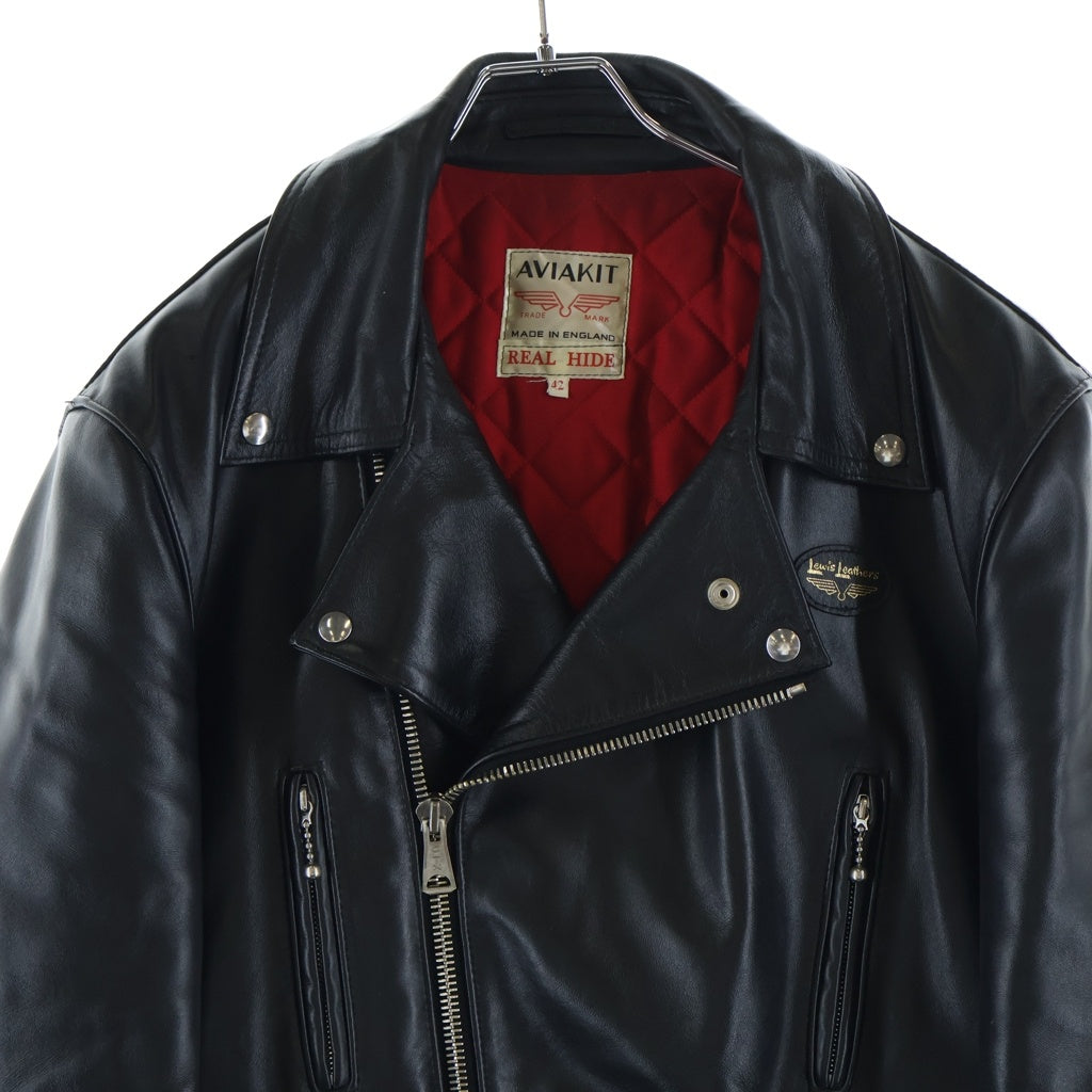 Lewis Leathers(ルイスレザー) LIGHTNING REAL HIDE ライトニング リアルハイド レザー ダブル ライダースジャケット ブラック 402