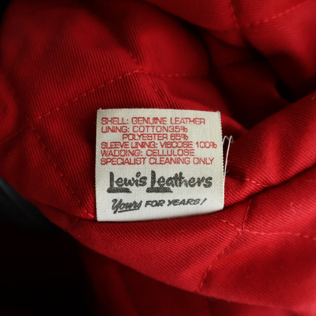 Lewis Leathers(ルイスレザー) LIGHTNING REAL HIDE ライトニング リアルハイド レザー ダブル ライダースジャケット ブラック 402