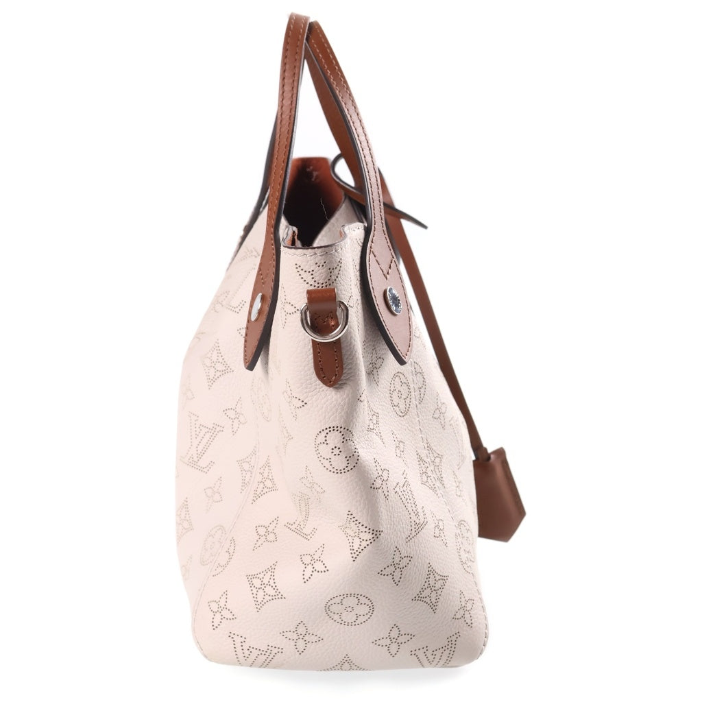 LOUIS VUITTON(ルイヴィトン) ヒナPM マヒナモノグラム レザーショルダーバッグ ベージュ/ブラウン M55551 レディース