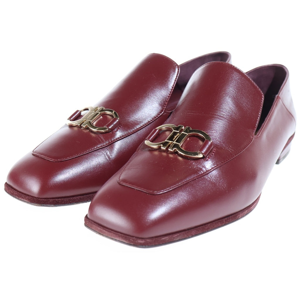 Salvatore Ferragamo(サルヴァトーレ フェラガモ) ガンチーニ ローファー レザー ボルドー レディース