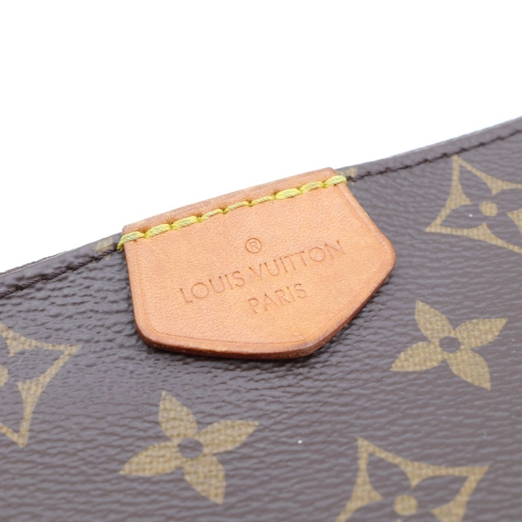 LOUIS VUITTON(ルイヴィトン) モノグラム ミュルティポシェット アクセソワール ショルダーバッグ ブラウン PVCレザー RFID M44840 レディース