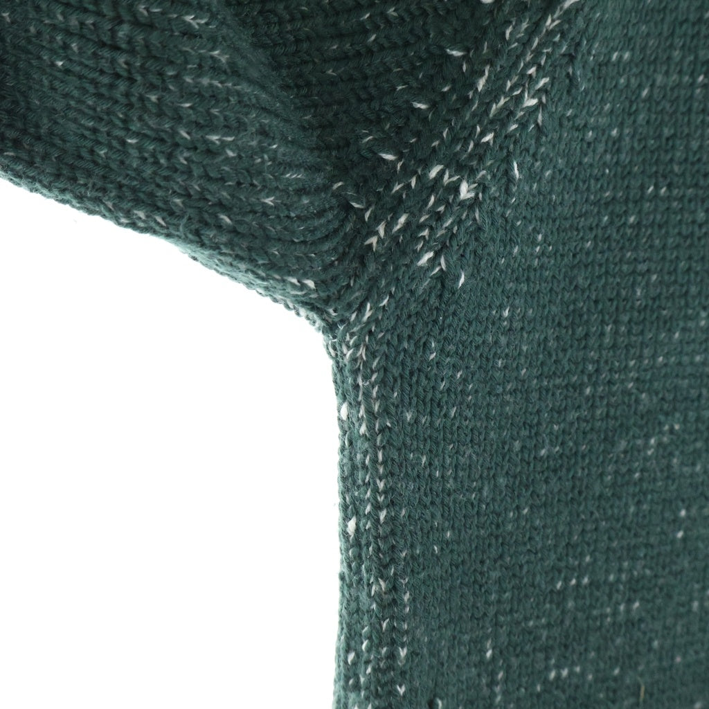 FENDI(フェンディ) フロントロゴ ジップアップ ニットカーディガン カーキ