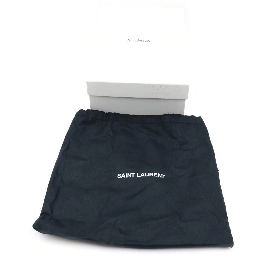 YVES SAINT LAURENT(イヴサンローラン) ルー カメラバッグ チェーンショルダーバッグ アイボリー レザー 748849 ゴールド金具 レディース