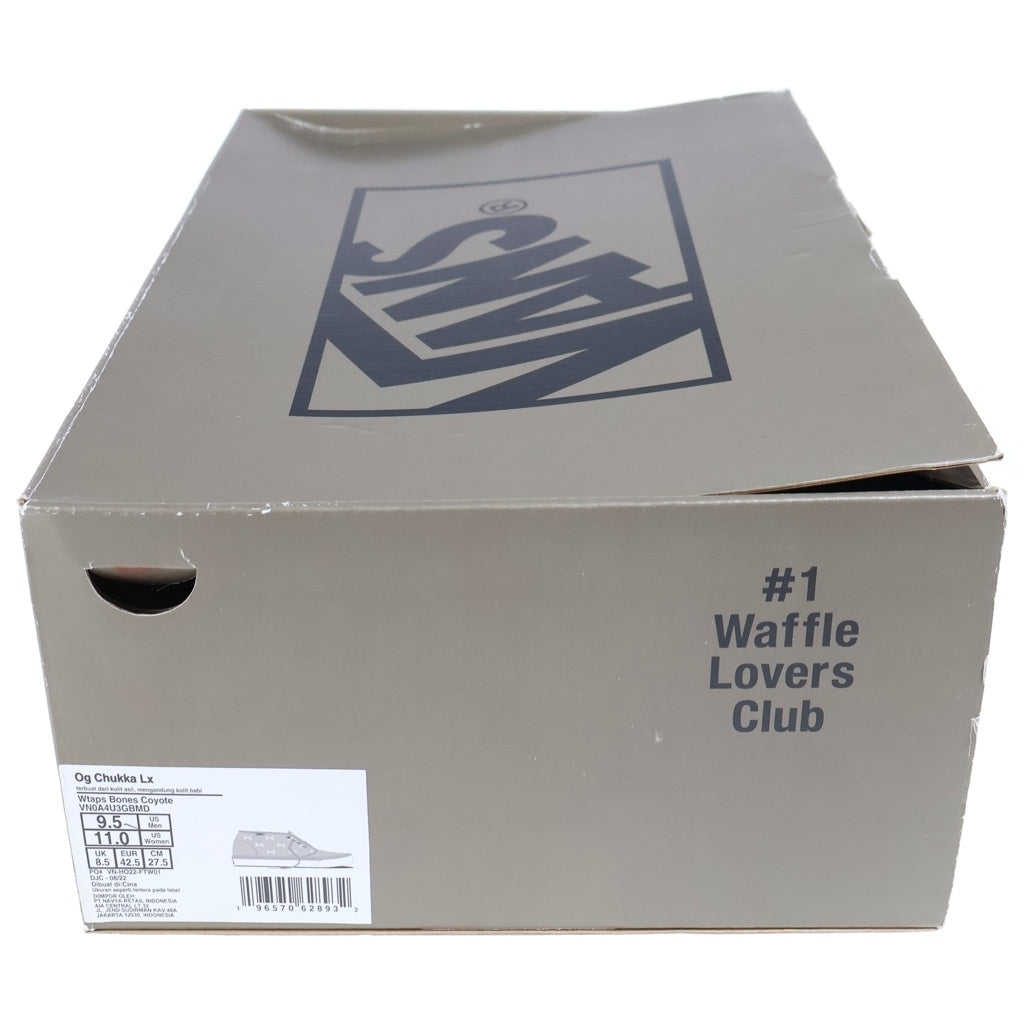 VANS(ヴァンズ) ×WTAPS OG CHUKKA LX VN0A4U3GBMD ダブルタップス チャッカ ミッドカット スニーカー ブラウン US9.5/27.5cm