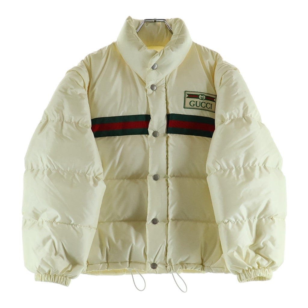 GUCCI(グッチ) ボンバージャケット ダウン アウター シェリーライン ナイロン アイボリー 683216 レディース