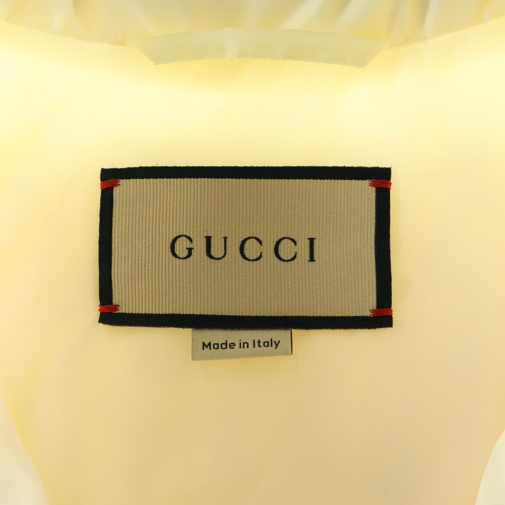 GUCCI(グッチ) ボンバージャケット ダウン アウター シェリーライン ナイロン アイボリー 683216 レディース