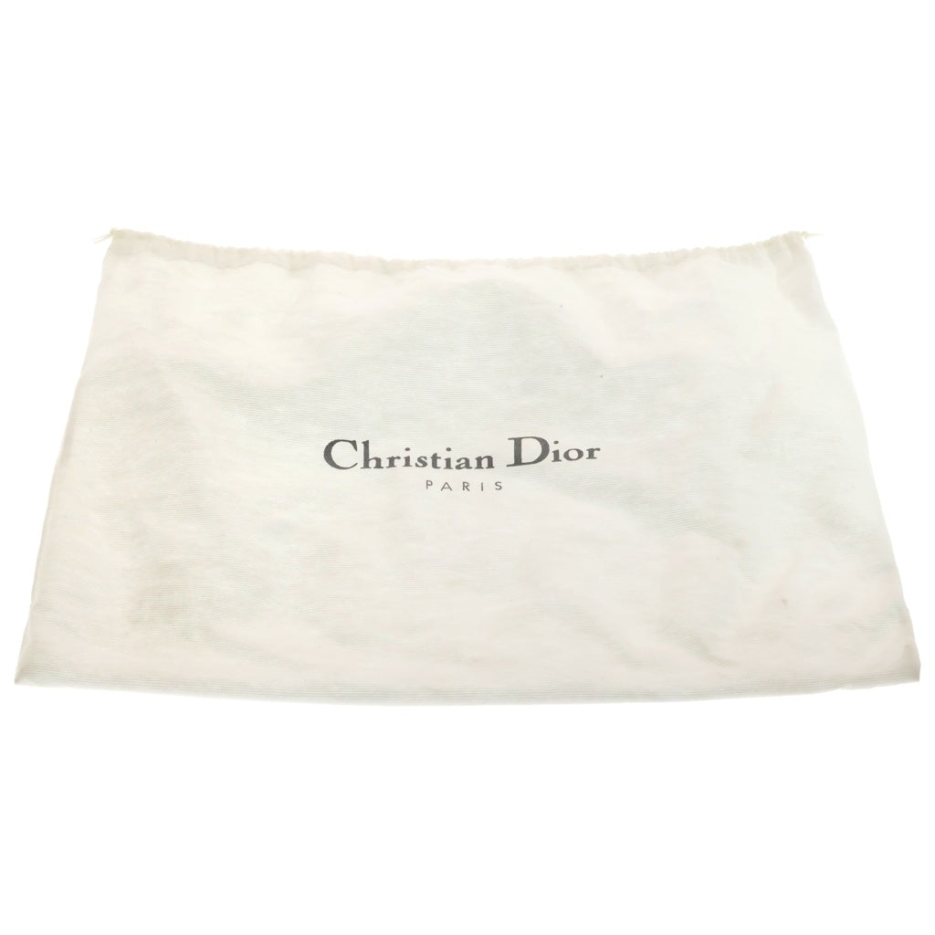 Christian Dior(クリスチャンディオール) トロッター ミニボストンバッグ アイボリー/ブラック PVC レディース