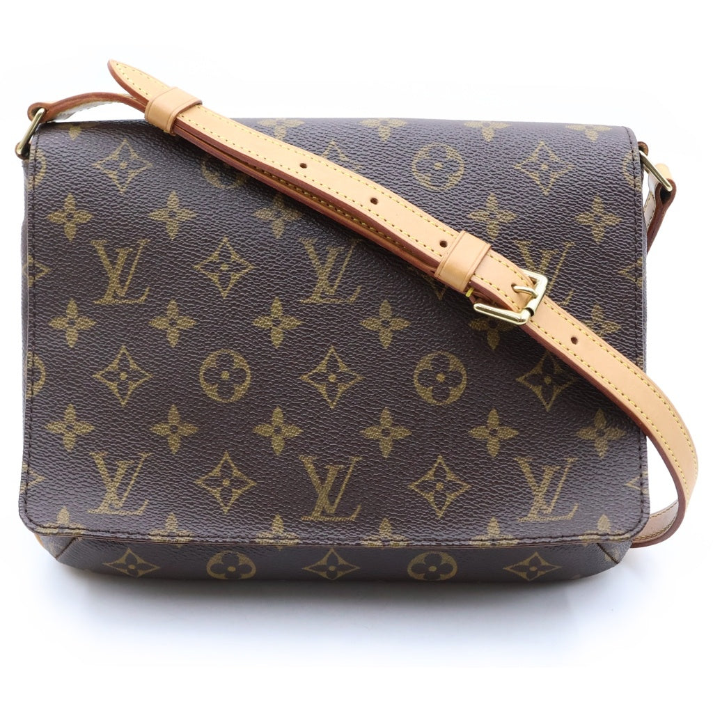 LOUIS VUITTON(ルイヴィトン) モノグラム ミュゼットタンゴ ショルダーバッグ ブラウン PVCレザー M51257 レディース