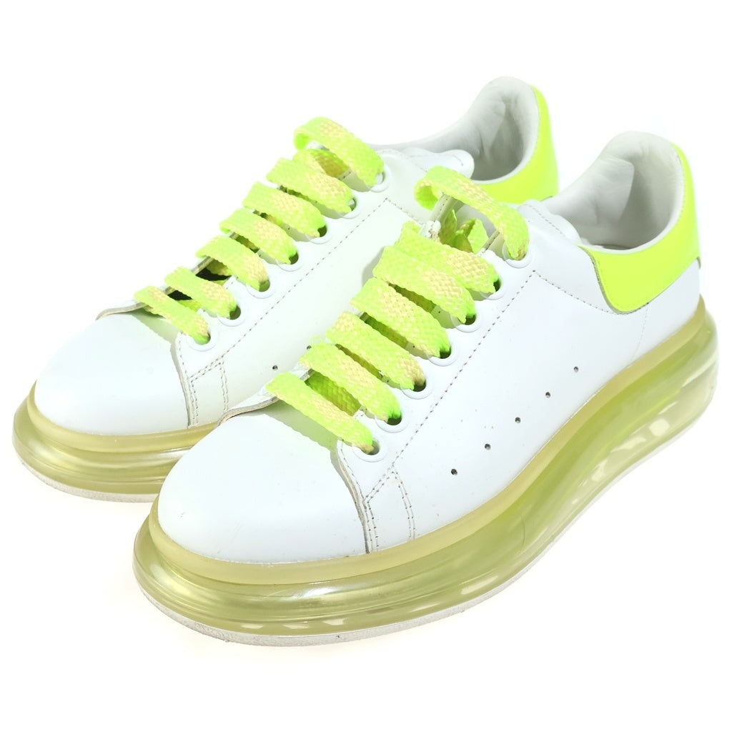 Alexander McQueen(アレキサンダーマックイーン) LARRY ラリー クリアソール レザー ローカットスニーカー イエロー/ホワイト レディース 604232