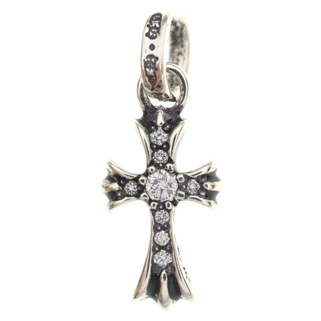 CHROME HEARTS(クロムハーツ) CRS BBYFAT P DMND ベイビーファットクロス PAVEダイヤ ペンダントトップ シルバーBCA234