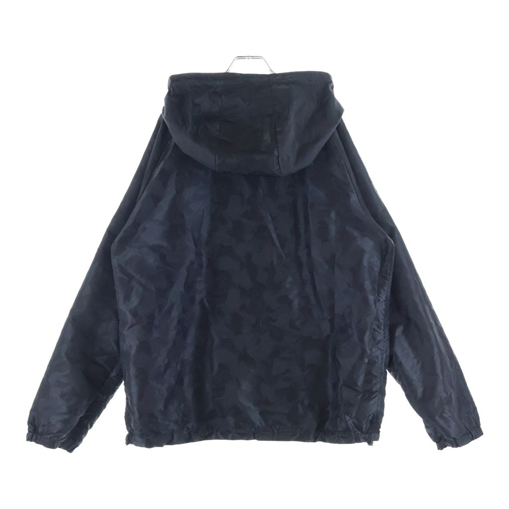 A BATHING APE(アベイシングエイプ) エイプカモ柄 リバーシブル ジップアップ ジャケット ブラック/カーキ 001L0301004X