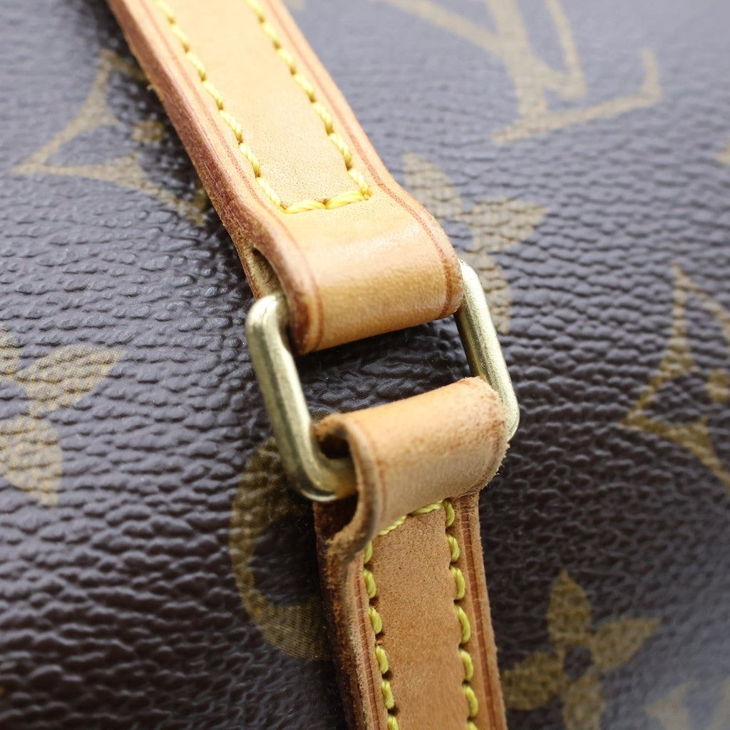 LOUIS VUITTON(ルイヴィトン) モノグラム パピヨン30 ハンドバッグ ボストンバッグ ブラウン レザー×PVC M51385 ゴールド金具 レディース