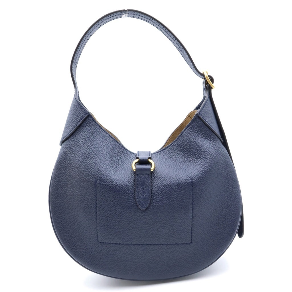 POLO RALPH LAUREN(ポロラルフローレン) Polo ID ミディアム レザー ハンド ショルダーバッグ ネイビー WAPOBAG02V20040 レディース