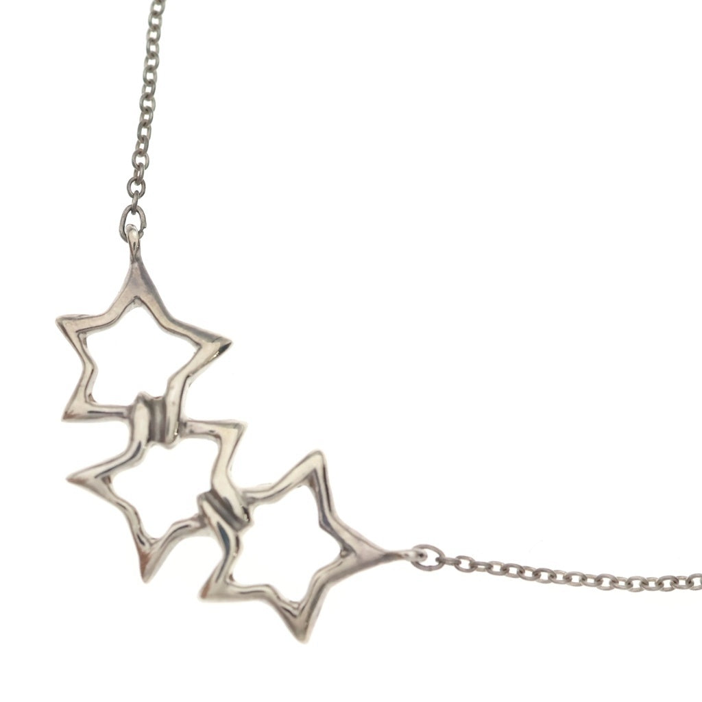 TIFFANY & Co.(ティファニー) トリプルスター ネックレス ペンダント SV925 シルバー 2.0g レディース