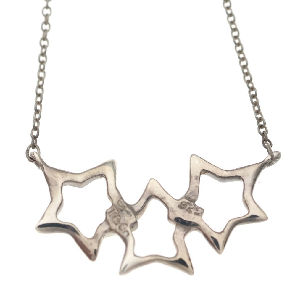 TIFFANY & Co.(ティファニー) トリプルスター ネックレス ペンダント SV925 シルバー 2.0g レディース