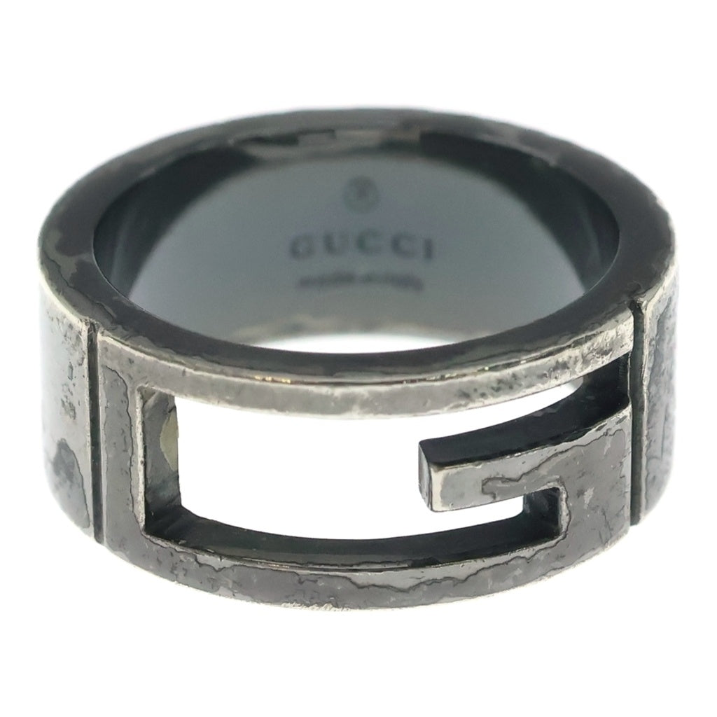 GUCCI(グッチ) ブランデット カットアウト Gリング SV925 シルバー 7.2g レディース