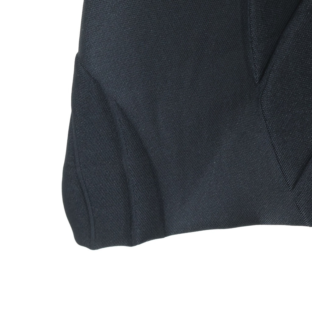 COMME des GARCONS(コムデギャルソン) 22SS リーフ型押し ジャガード ボリューム 変形 バルーンスカート ブラック GI-S012 AD2021 レディース