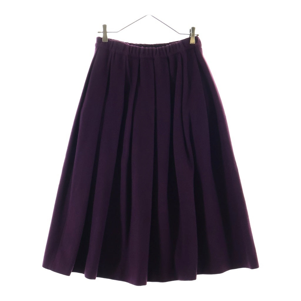 COMME des GARCONS COMME des GARCONS(コムデギャルソンコムデギャルソン) 21AW メルトンウール プリーツ ワイド ロングスカート パープル RH-S019 レディース