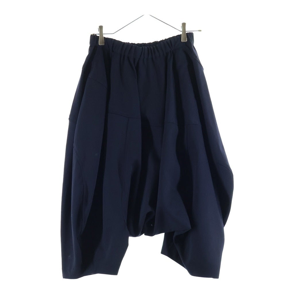 COMME des GARCONS COMME des GARCONS(コムデギャルソンコムデギャルソン) 22SS サルエル パンツ プリーツ 縮絨 ネイビー RI-P005 レディース