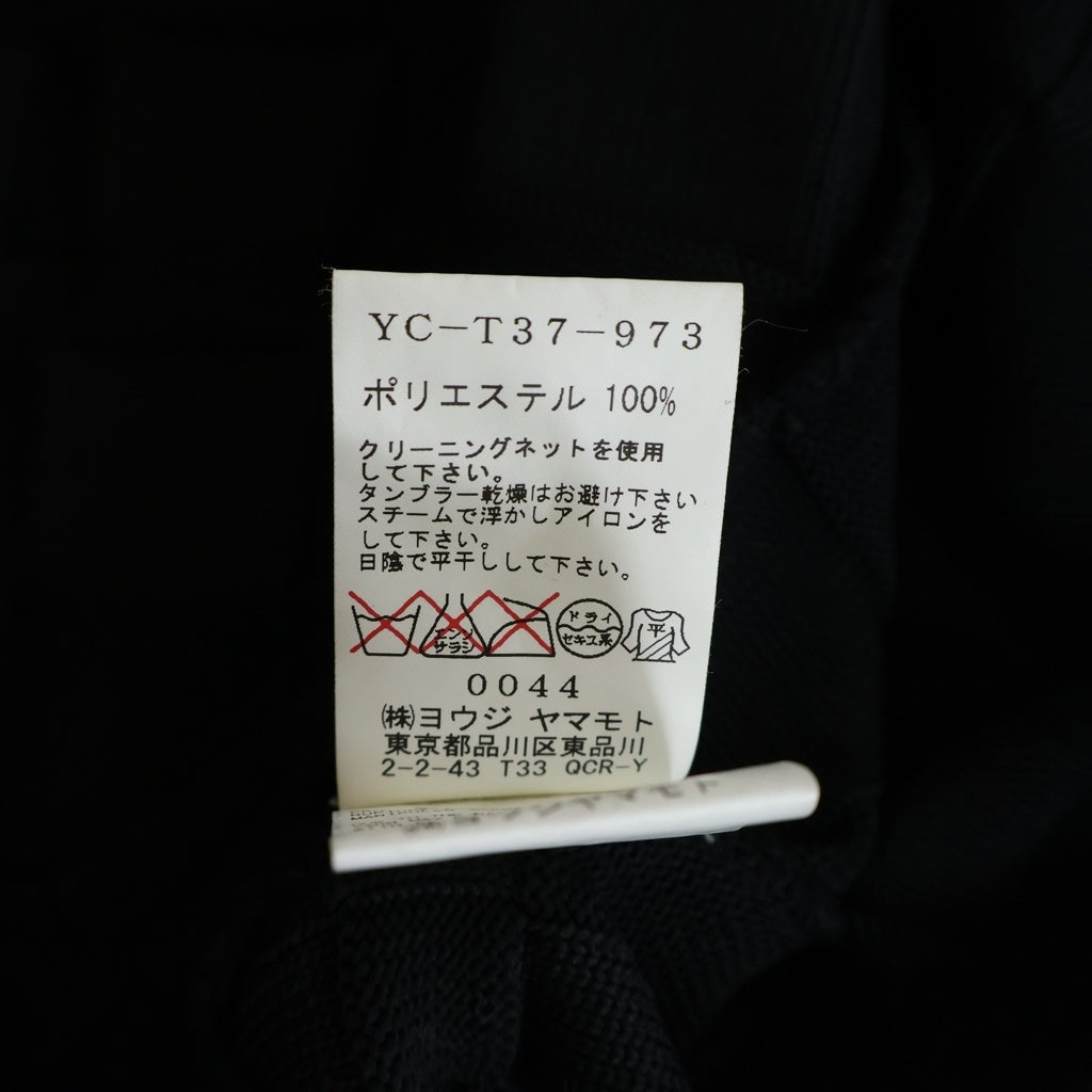 Y's(ワイズ) 11AW ブロックチェック セーフティピン 変形ジャケット ブラック YC-T37-973 レディース