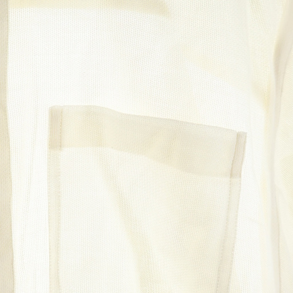 TAKESHI KOSAKA by Y's Pink Label(タケシコウサカバイワイズピンクレーベル) 20SS ショート丈 ノースリーブ シャツ ブラウス ホワイト YN-B43-040 レディース