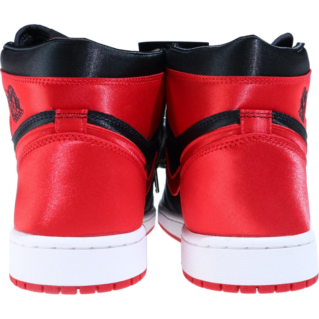 NIKE(ナイキ) WMNS AIR JORDAN 1 RETRO HI OG SATIN BRED ウィメンズ エアジョーダン サテンブレッド ハイカットスニーカー シューズ ブラック/レッド US10.5/27.5cm FD4810-061