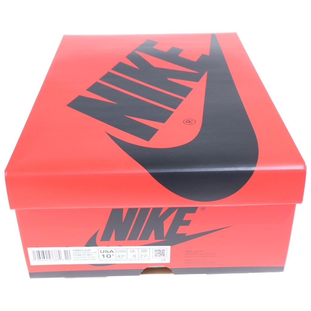 NIKE(ナイキ) WMNS AIR JORDAN 1 RETRO HI OG SATIN BRED ウィメンズ エアジョーダン サテンブレッド ハイカットスニーカー シューズ ブラック/レッド US10.5/27.5cm FD4810-061