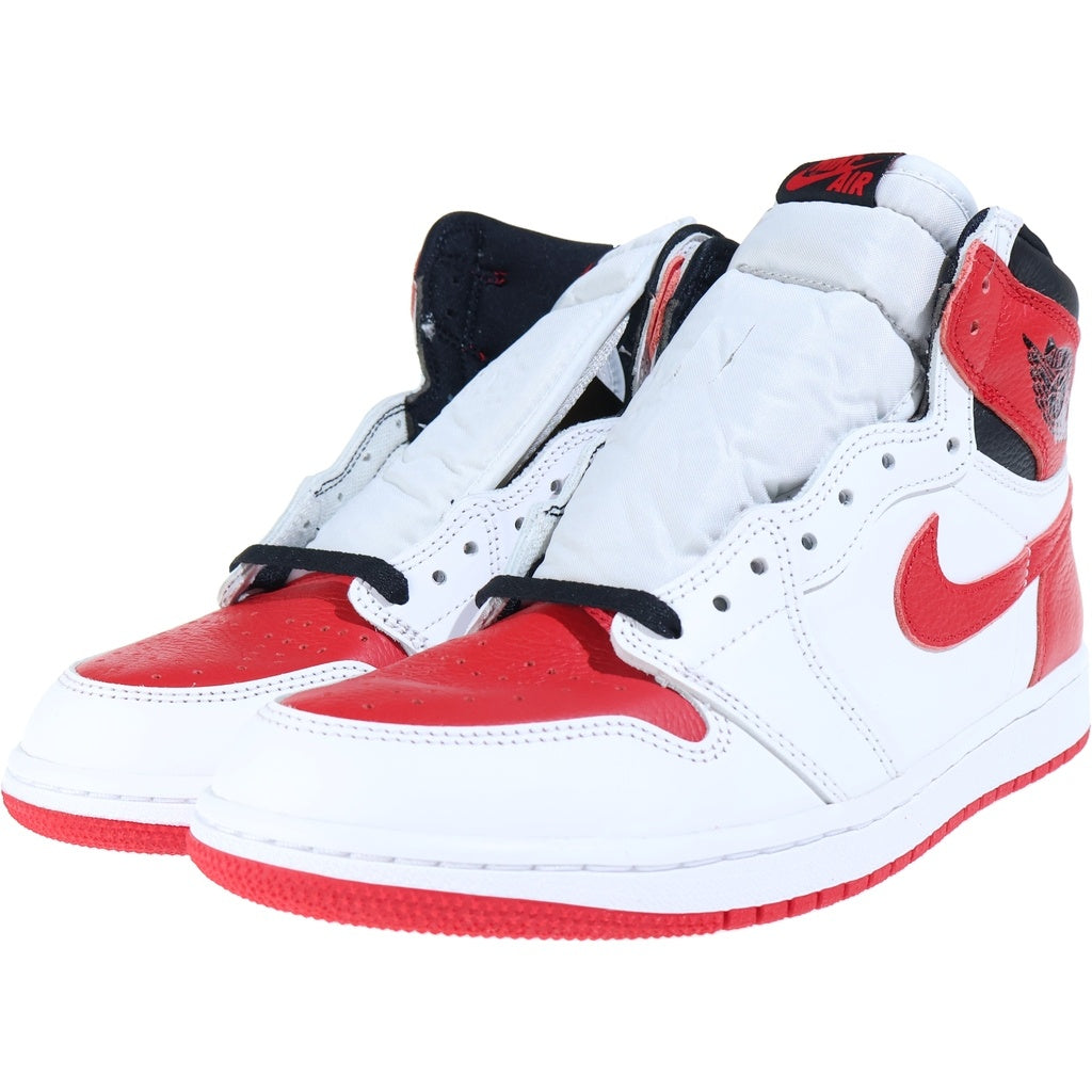 NIKE(ナイキ) AIR JORDAN 1 HIGH OG HERITAGE エアジョーダン1 ヘリテージ ハイカットスニーカー レッド/ホワイト US9.5/27.5cm 555088-161