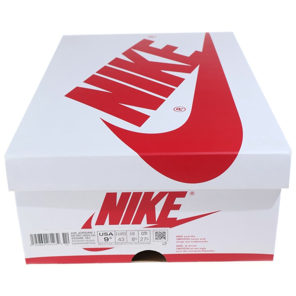 NIKE(ナイキ) AIR JORDAN 1 HIGH OG HERITAGE エアジョーダン1 ヘリテージ ハイカットスニーカー レッド/ホワイト US9.5/27.5cm 555088-161