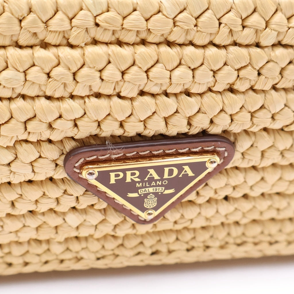 PRADA(プラダ) Re-Edition1995 ショルダーバッグ ベージュ ラフィア 1BC204