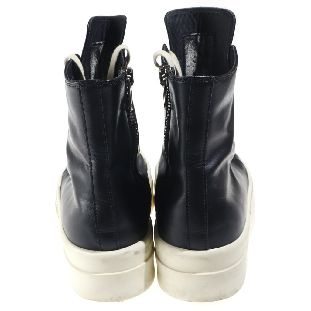 Rick Owens(リックオウエンス) MEGA BUMPER SNEAKS メガバンパー スニークス レザーハイカットスニーカー シューズ ブラック/ホワイト RU01F2859 LCO