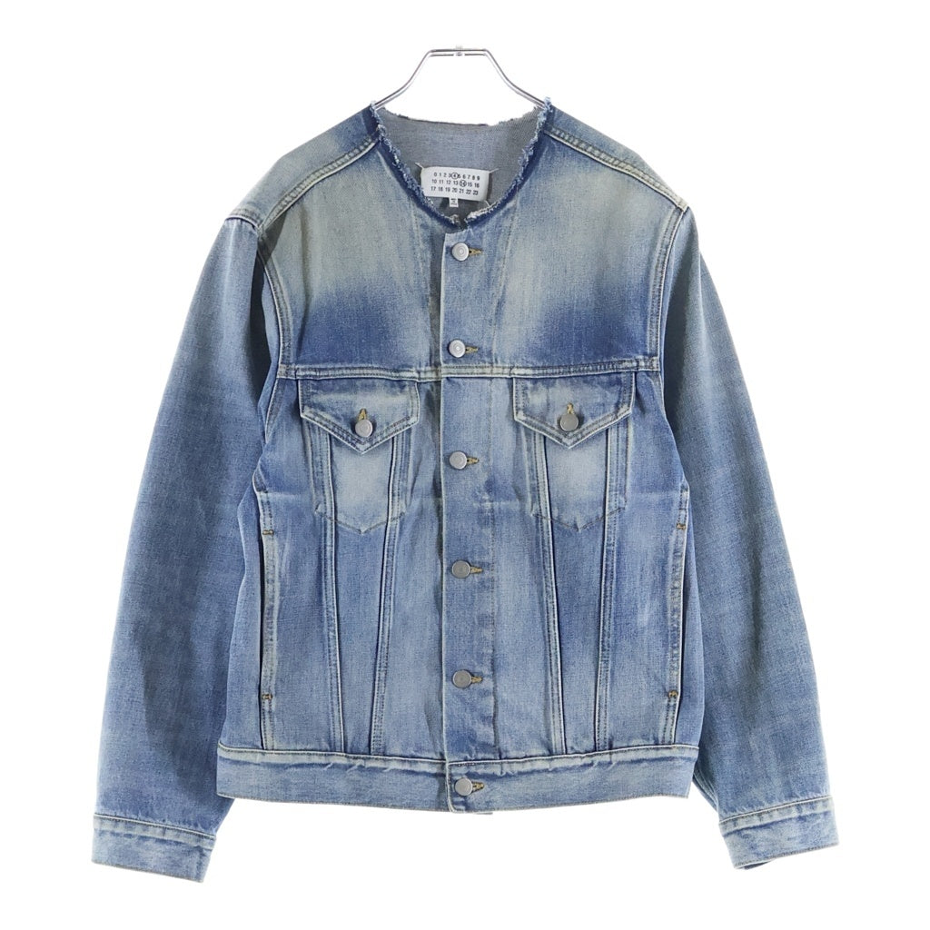 Maison Margiela(メゾンマルジェラ) ノーカラー デニム トラッカージャケット インディゴ S11AM0006 S30561