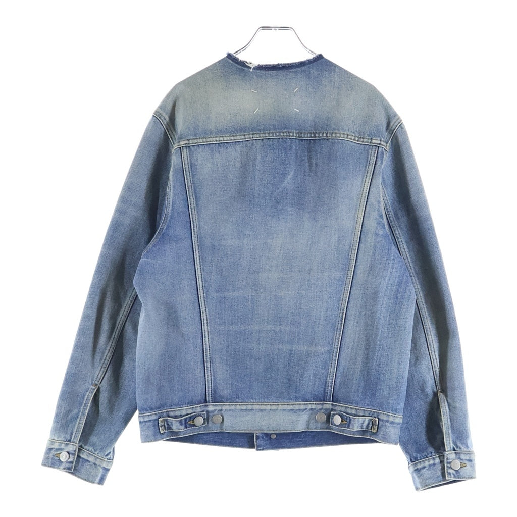 Maison Margiela(メゾンマルジェラ) ノーカラー デニム トラッカージャケット インディゴ S11AM0006 S30561