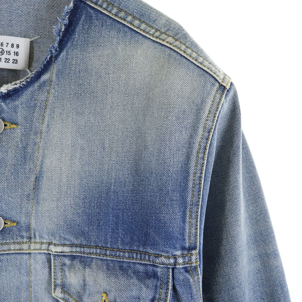 Maison Margiela(メゾンマルジェラ) ノーカラー デニム トラッカージャケット インディゴ S11AM0006 S30561