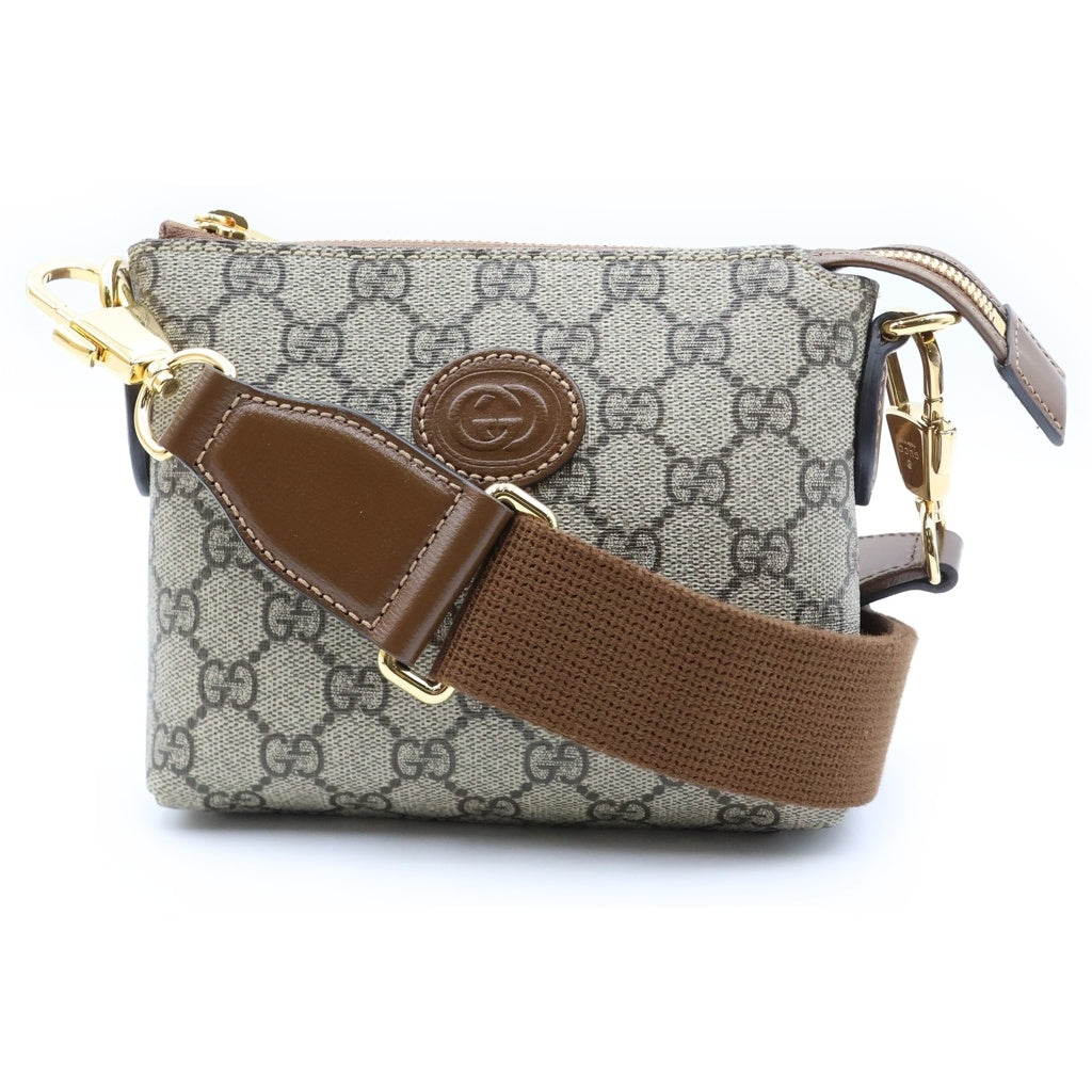 GUCCI(グッチ) インターロッキングG ショルダーバッグ ベージュ 723306 レディース