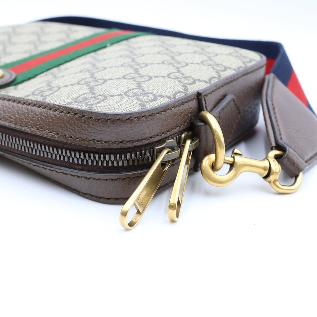 GUCCI(グッチ) オフディア GGスプリーム 2Way ショルダーバッグ ベージュ 699439