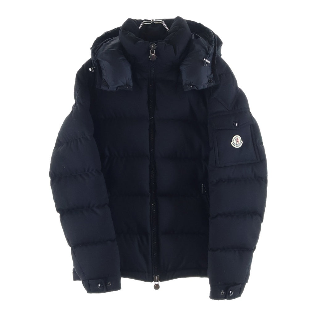 MONCLER(モンクレール) 19AW MONTGENEVRE GIUBBOTTO モンジュネーブル ジップアップ ウール ナイロン ダウンジャケット ブラック E20914033805 54272