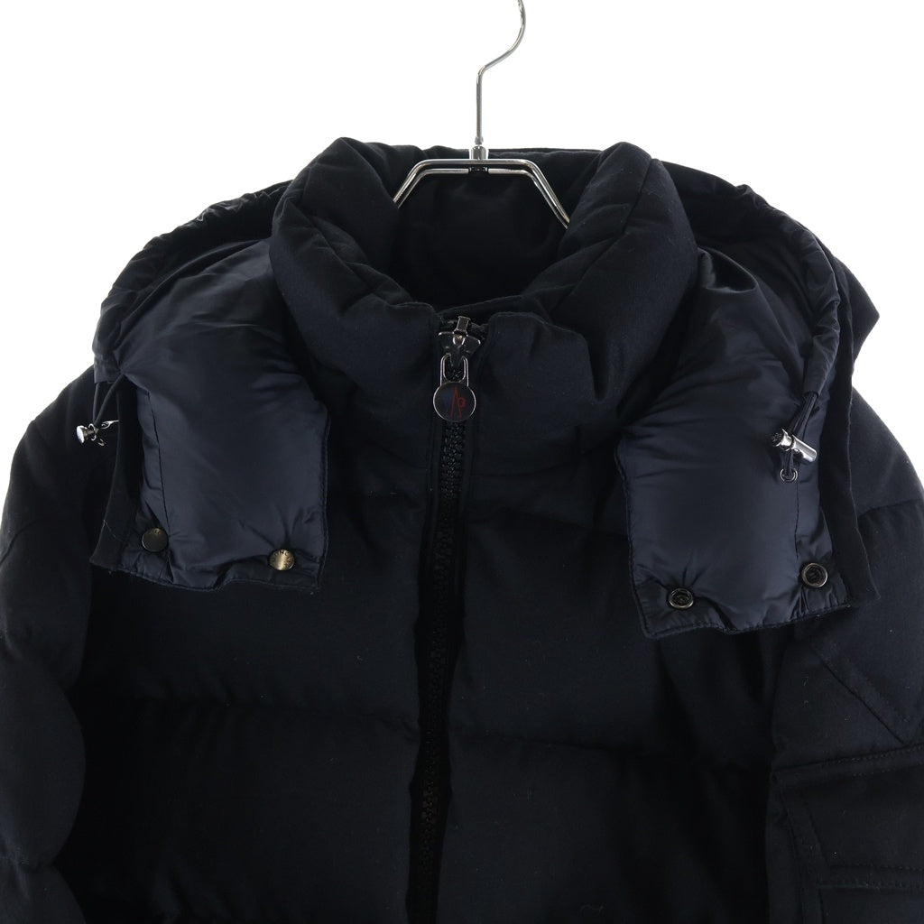 MONCLER(モンクレール) 19AW MONTGENEVRE GIUBBOTTO モンジュネーブル ジップアップ ウール ナイロン ダウンジャケット ブラック E20914033805 54272