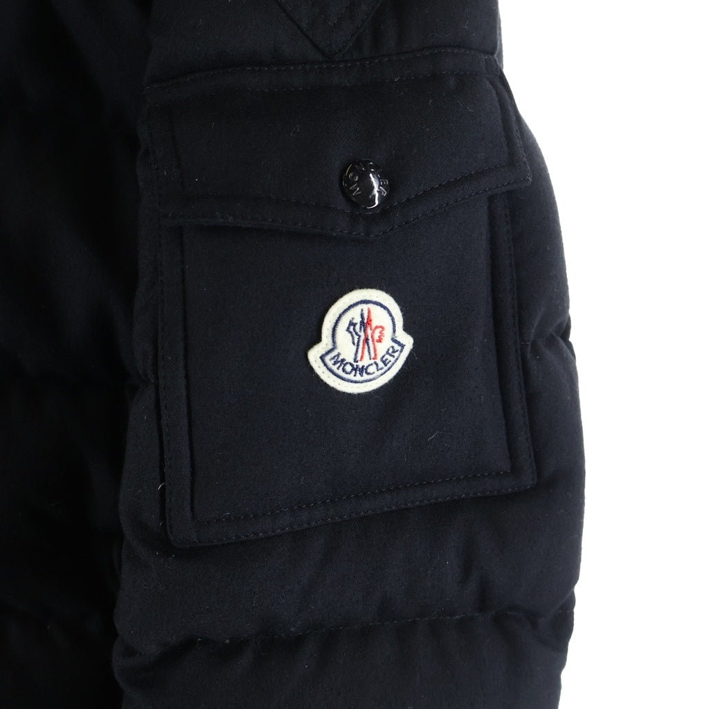 MONCLER(モンクレール) 19AW MONTGENEVRE GIUBBOTTO モンジュネーブル ジップアップ ウール ナイロン ダウンジャケット ブラック E20914033805 54272
