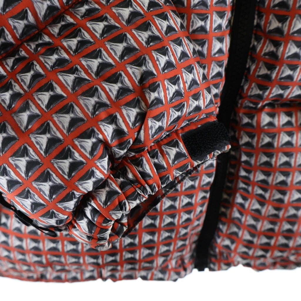 SUPREME(シュプリーム) 21SS ×THE NORTH FACE Studded Nuptse Jacket スタッズ ヌプシ ダウンジャケット レッド/ブラック ND42100I