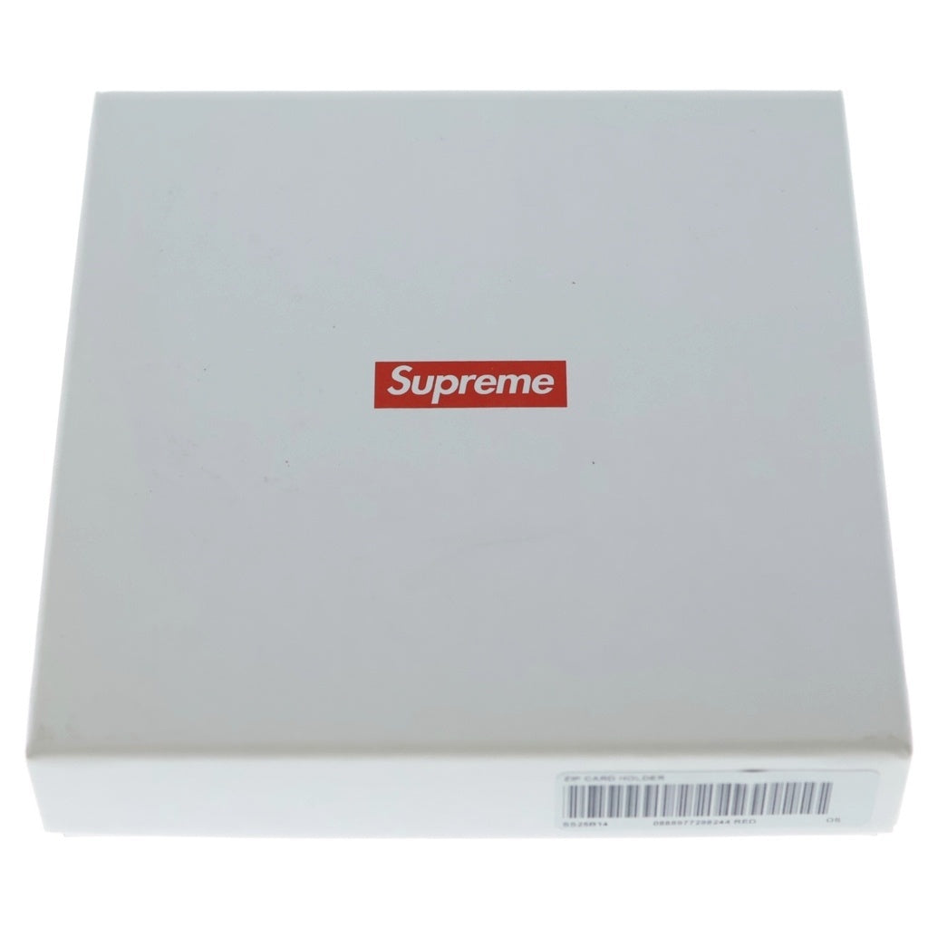 SUPREME(シュプリーム) 25SS Leather Zip Card Holder レザー ジップ カード ホルダー レッド レディース