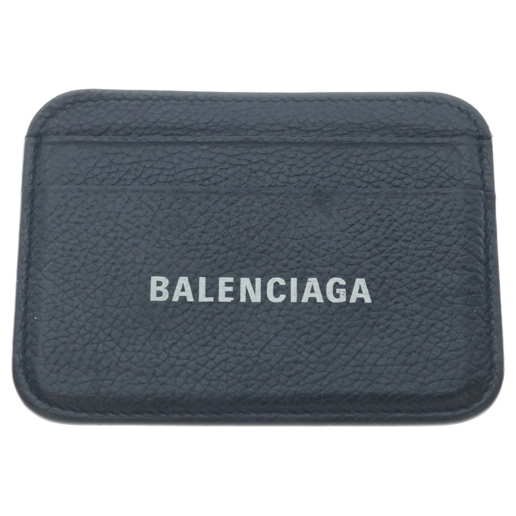 BALENCIAGA(バレンシアガ) CASH キャッシュ ロゴプリント レザー カードケース ブラック 593812