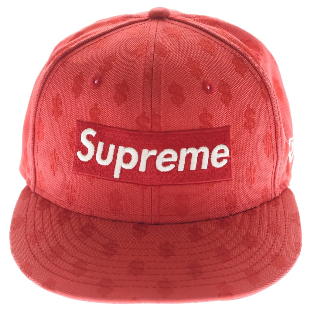 SUPREME(シュプリーム) 18SS ×NEW ERA Monogram Box Logo ニューエラ モノグラム ボックスロゴ 6パネルキャップ 帽子 レッド