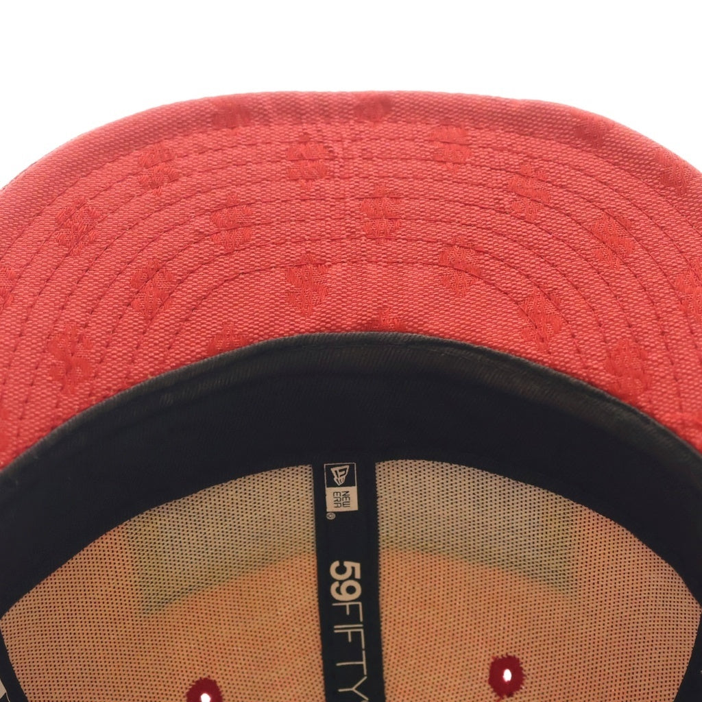 SUPREME(シュプリーム) 18SS ×NEW ERA Monogram Box Logo ニューエラ モノグラム ボックスロゴ 6パネルキャップ 帽子 レッド
