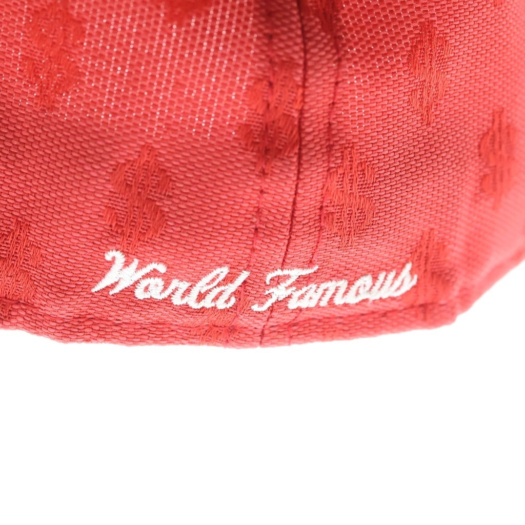 SUPREME(シュプリーム) 18SS ×NEW ERA Monogram Box Logo ニューエラ モノグラム ボックスロゴ 6パネルキャップ 帽子 レッド
