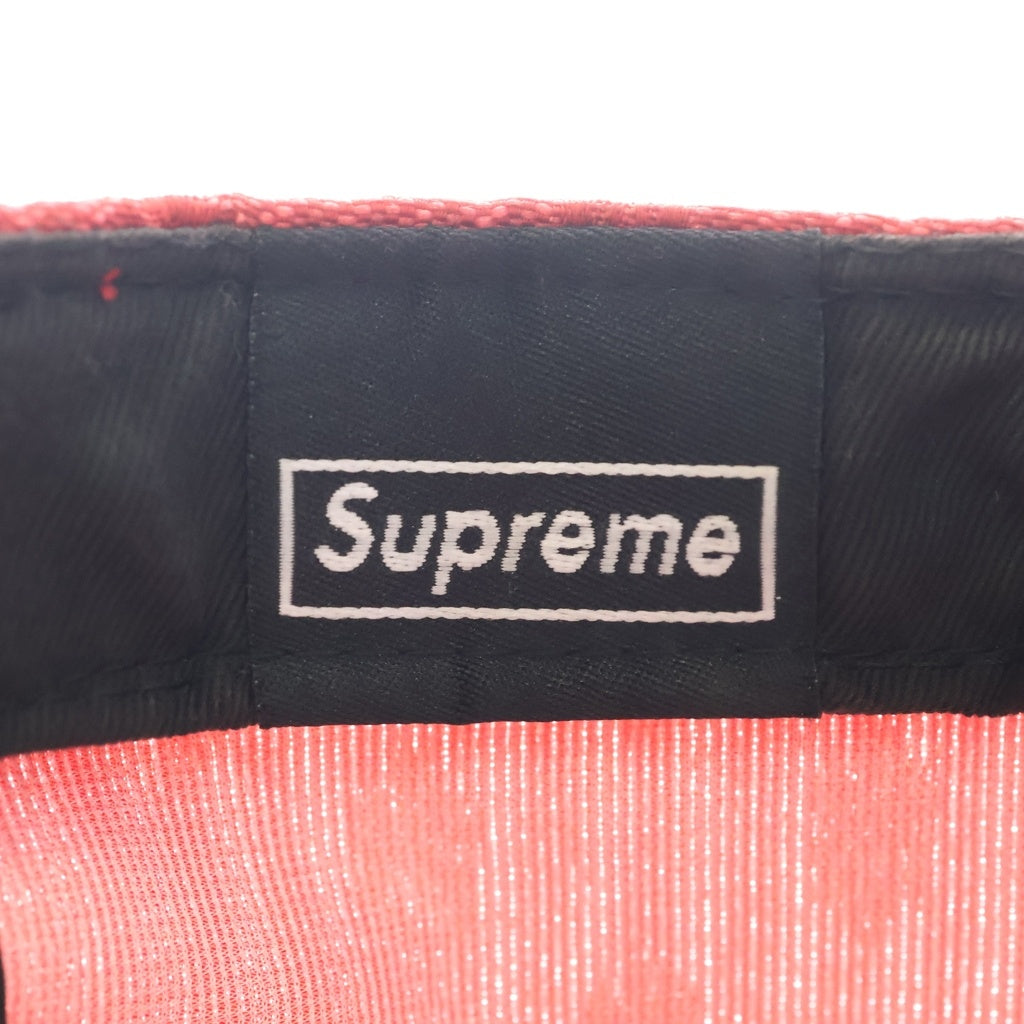 SUPREME(シュプリーム) 18SS ×NEW ERA Monogram Box Logo ニューエラ モノグラム ボックスロゴ 6パネルキャップ 帽子 レッド